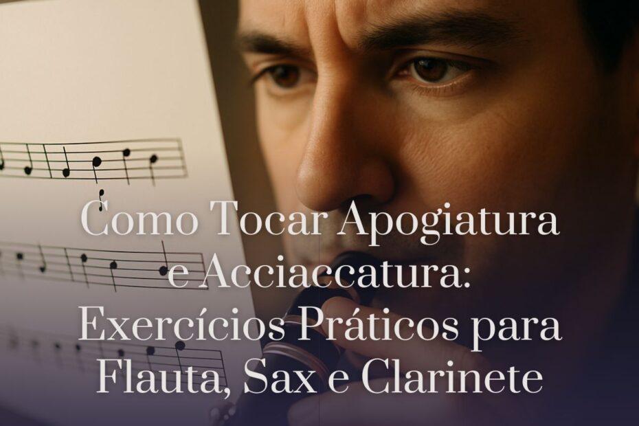 Como Tocar Apogiatura e Acciaccatura Exercícios Práticos para Flauta, Sax e Clarinete