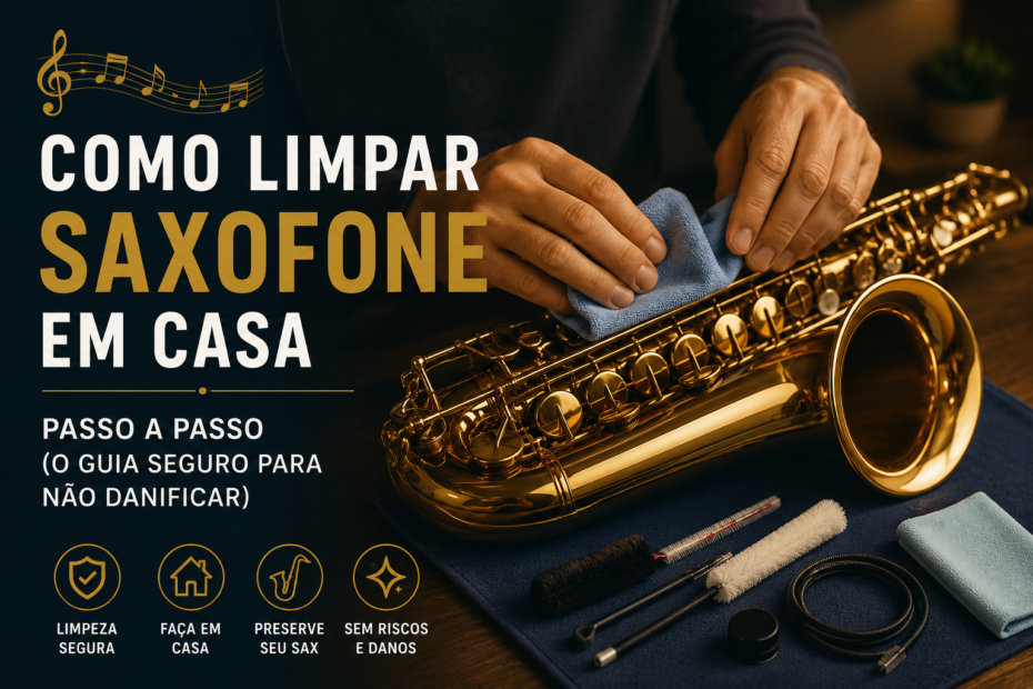 Como limpar saxofone em casa