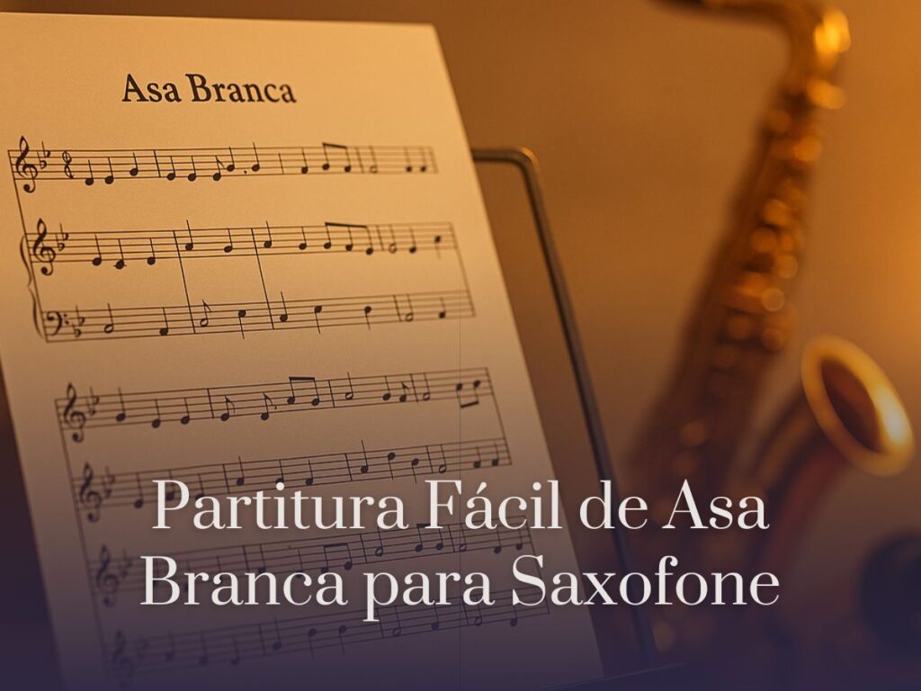Partitura Fácil de Asa Branca para Saxofone