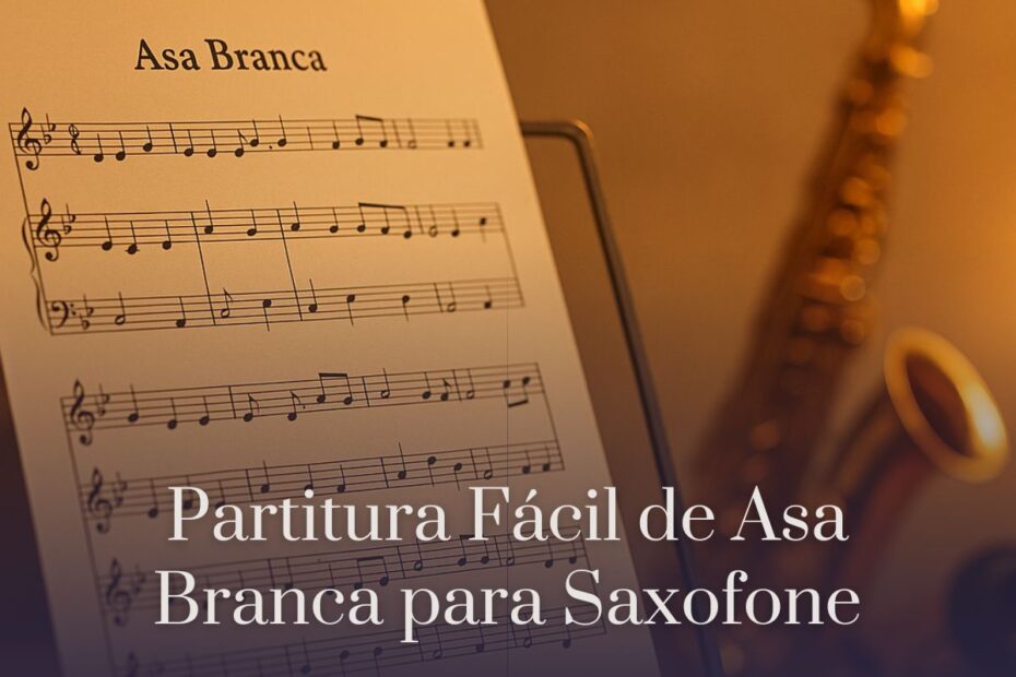 Partitura Fácil de Asa Branca para Saxofone