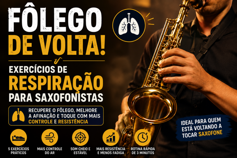 exercícios de respiração para saxofonistas
