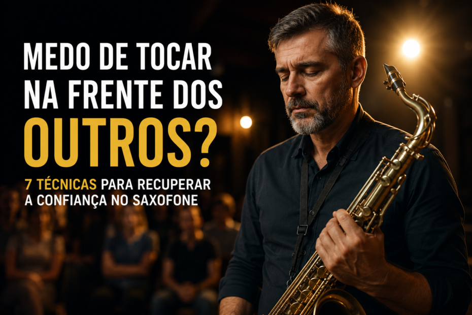Medo de Tocar na Frente dos Outros Depois de Anos Parado: 7 Técnicas para Recuperar a Confiança no Saxofone Medo de Tocar na Frente dos Outros