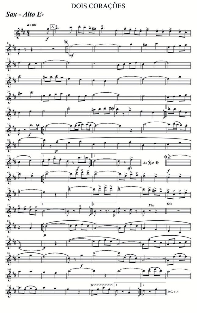 Dobrado Dois Corações Partitura: Guia Completo com Dicas de Execução Dobrado Dois Corações Partitura: Guia Completo com Dicas de Execução