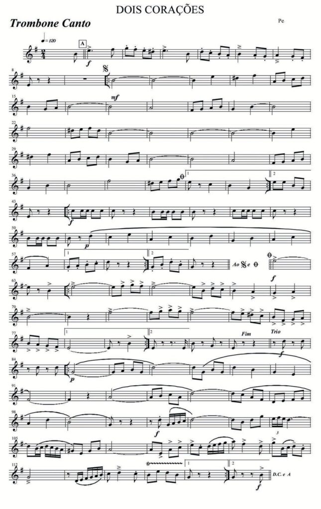 Dobrado Dois Corações Partitura: Guia Completo com Dicas de Execução Dobrado Dois Corações Partitura: Guia Completo com Dicas de Execução