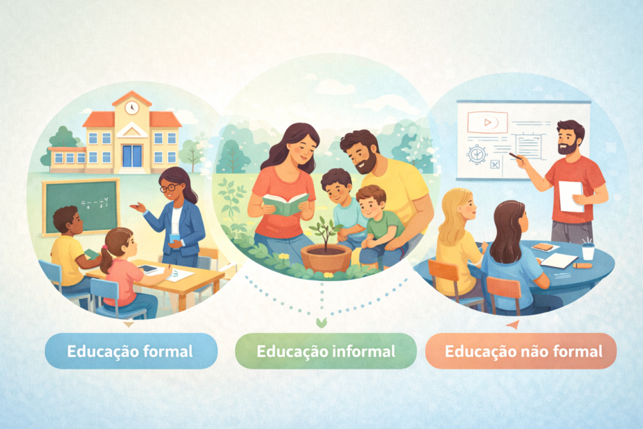 O que é educação formal, informal e não formal