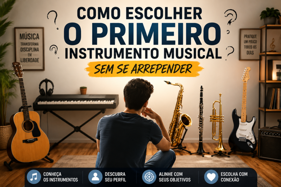 Como escolher o primeiro instrumento musical