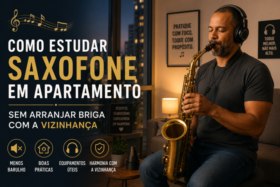 Como Estudar Saxofone em Apartamento Sem Incomodar os Vizinhos Como estudar saxofone em apartamento