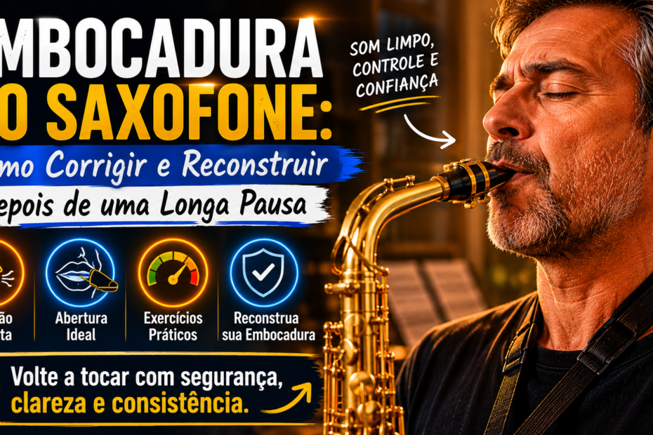 Embocadura no Saxofone