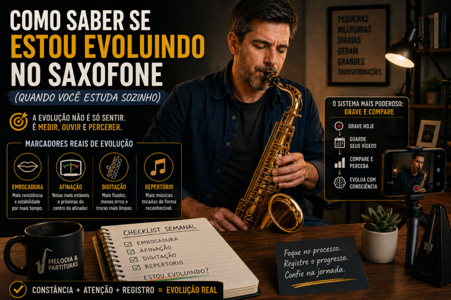 como saber se estou evoluindo no saxofone