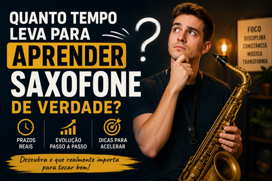 Quanto tempo leva para aprender saxofone de verdade? quanto tempo leva para aprender saxofone