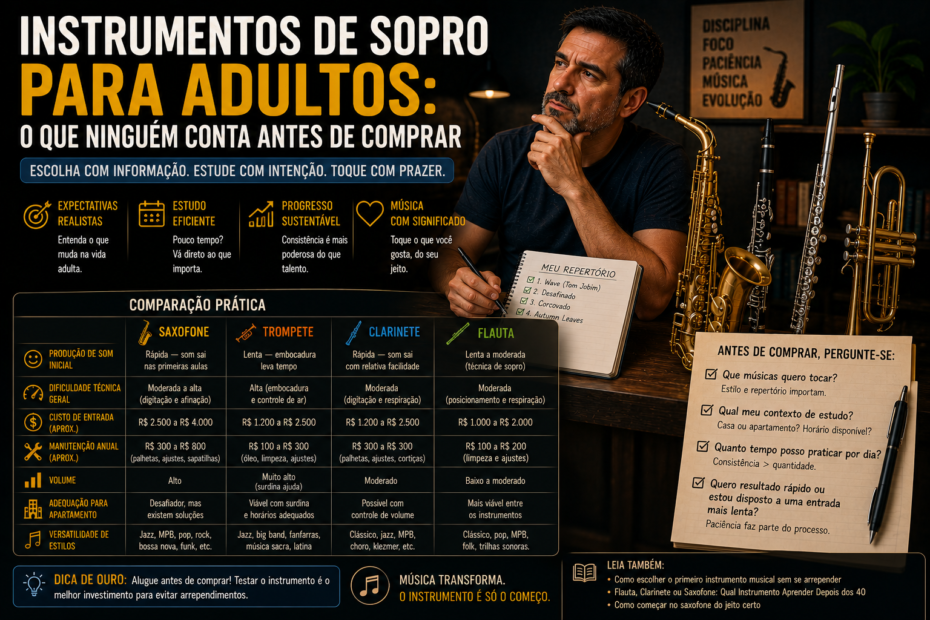 Instrumentos de Sopro para Adultos