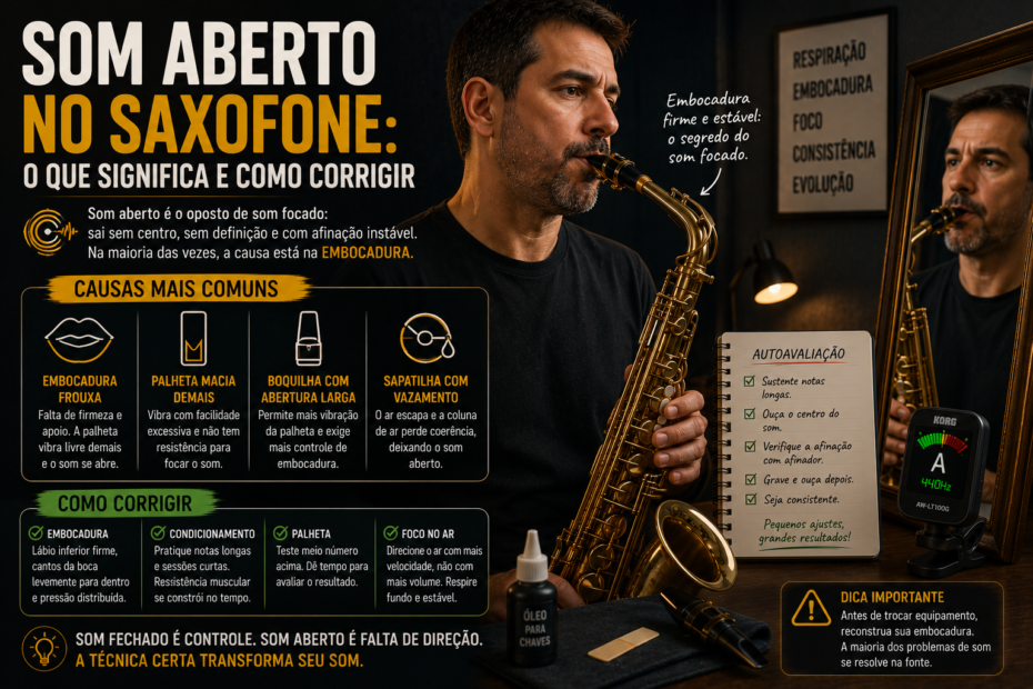 Som Aberto no Saxofone