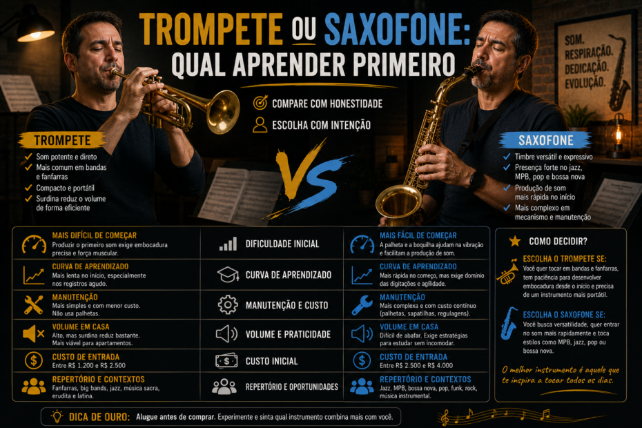 Trompete ou Saxofone