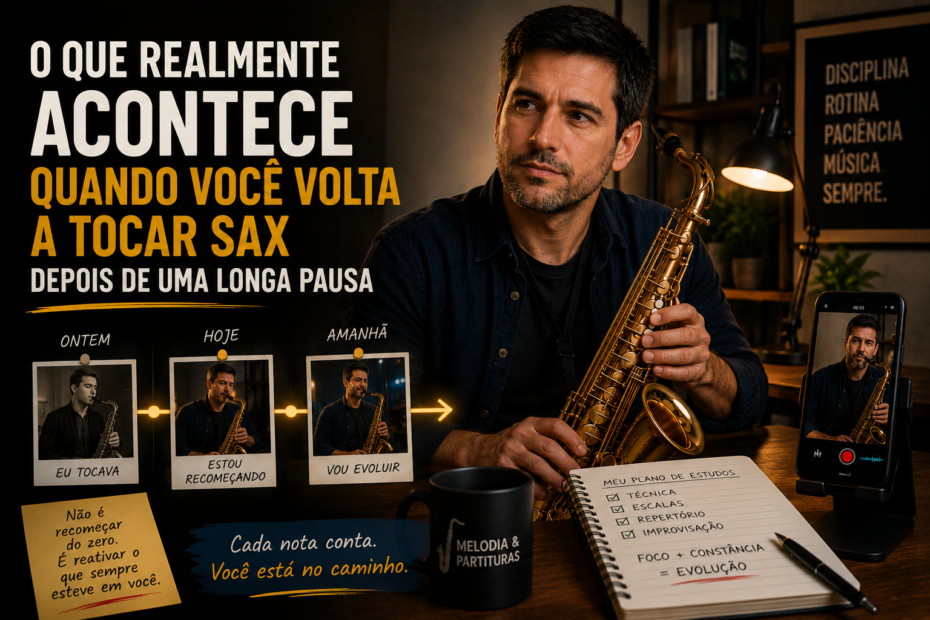 voltar a tocar sax