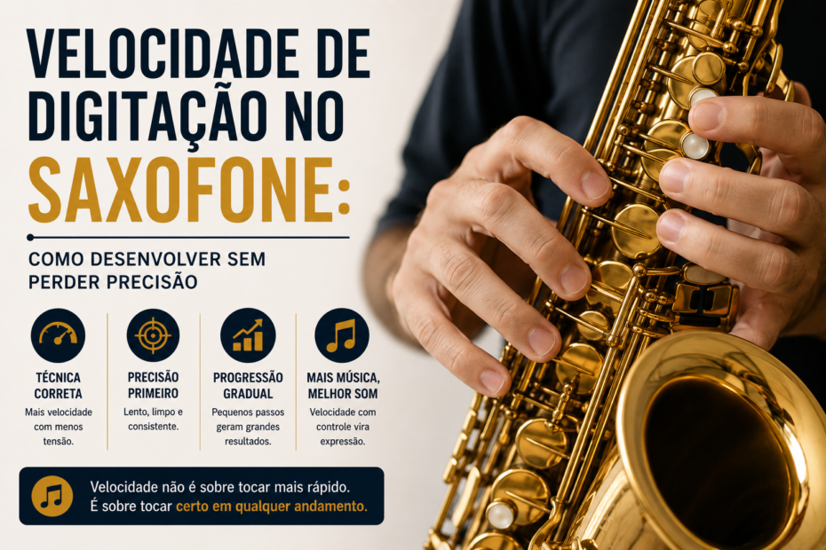 Velocidade de Digitação no Saxofone: Como Desenvolver Sem Perder Precisão Velocidade de Digitação no Saxofone